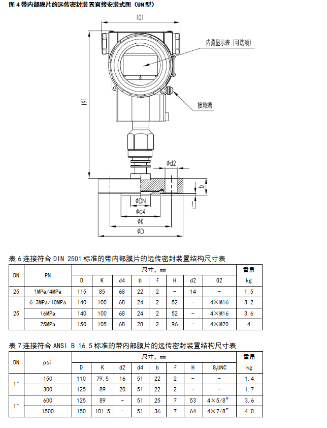 JDT3051S表压/绝压远传变送器(图8) JDT3051S表压/绝压远传变送器(图8)