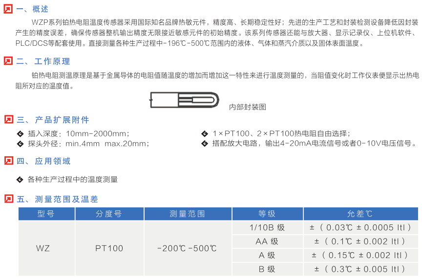 WZP系列铂热电阻温度传感器(图1)